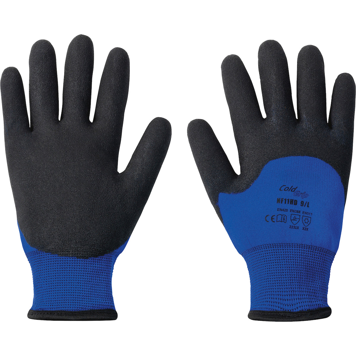 G-Tek NF11HD – Seamless Knit Nylon Glove with Thermal Liner and 3/4 Dip PVC Coating