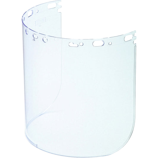 North 11390064 – Universal Fit Propionate Safety Visor - Clear - .070" Thickness - Individually Bagged