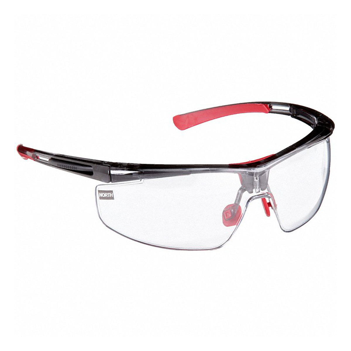 North T5900NTKHS – Semi-Rimless Safety Glasses with Black Frame, Clear Lens and Hydroshield® Anti-Fog Coating