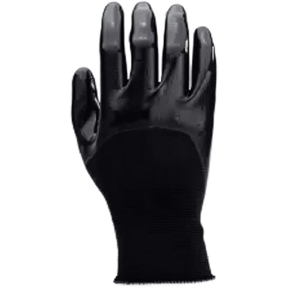G-Tek 2232272N – Seamless Knit Polyester Glove with Nitrile Coated Smooth Grip on Palm, Fingers & Knuckles - 15 Gauge
