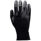 G-Tek 2232272N – Seamless Knit Polyester Glove with Nitrile Coated Smooth Grip on Palm, Fingers & Knuckles - 15 Gauge