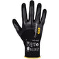 G-Tek CS22-2D18B – Seamless Knit A2 Engineered Yarn Glove with Double-Dip Foam Nitrile Grip on Palm Fingers & Knuckles - Touchscreen - ESD Safe