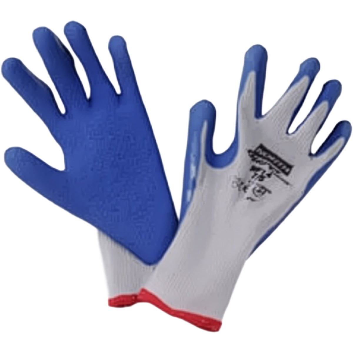 G-Tek NF14 – Seamless Knit Cotton Polyester Glove with Latex Coated Crinkle Grip on Palm & Fingers