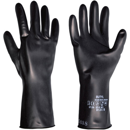 North B131 – 13 Mil Butyl Rubber Glove with Smooth Grip - 11"