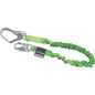 Miller® Manyard™ II Single Leg Stretchable Shock-Absorbing Lanyard, with Locking Snap Hook and Locking Rebar Hook