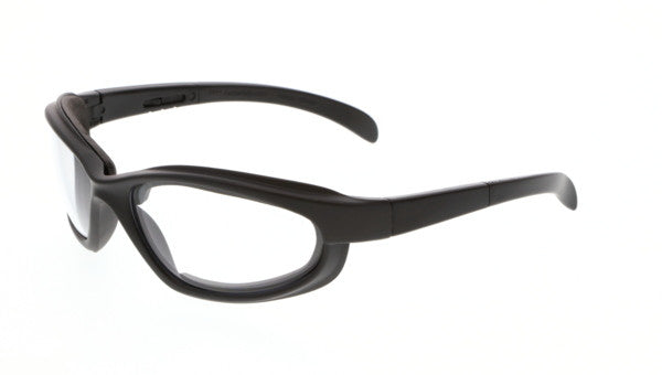 MCR Safety PN1 - PN1 Series Safety Glasses - Hypoallergenic, Closed EVA Cell Foam Lining - Hybrid Temple with Black TPR Temple Inserts — manufacturer image 2