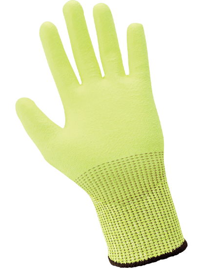 PUG-511-8 Global Glove PUG-511-6 Polyurethane Coated High-Visibility Cut, Abrasion, and Puncture Resistant Gloves - PUG-511 – Cut Level A4, 13-Gauge PPE