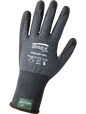 PUG-921-7 Global Glove PUG-921-6 Samurai Glove® Salt-and-Pepper Cut Resistant Polyurethane Coated Touch Screen Gloves Made with 21-Gauge Tuffalene® Platinum - PUG-921 – Level A4, Nitrile PPE