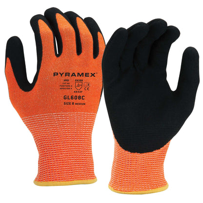 Pyramex Pyramex GL608C - Nitrile Sandy A6 Cut 13-Gauge Model GL608CS Safety Workwear Small model GL608CS