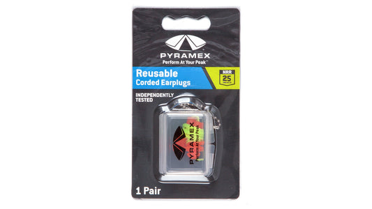 Pyramex Reusable Earplugs - Retail Earplugs Orange model PYRP3001
