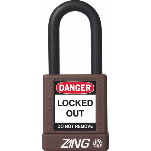 ZING Padlock, Brown, Keyed Different - official Zing product image 1