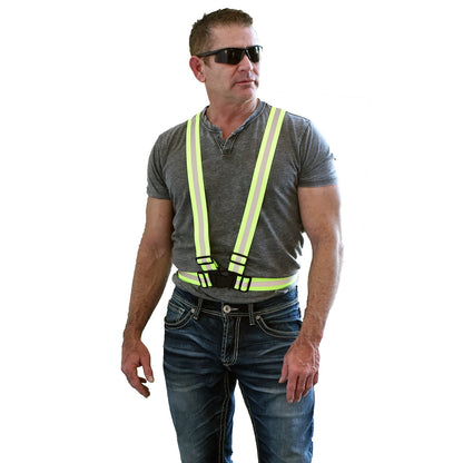 Cordova Lime Reflective Suspenders/braces, 4 Cm. #RB101 image 3