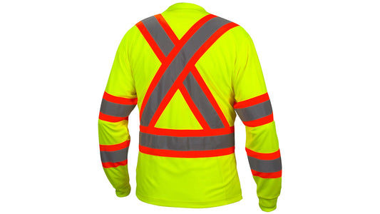 Pyramex RCLTS31 Series Hi-Vis Shirts Medium Hi-vis Lime model RCLTS3110M