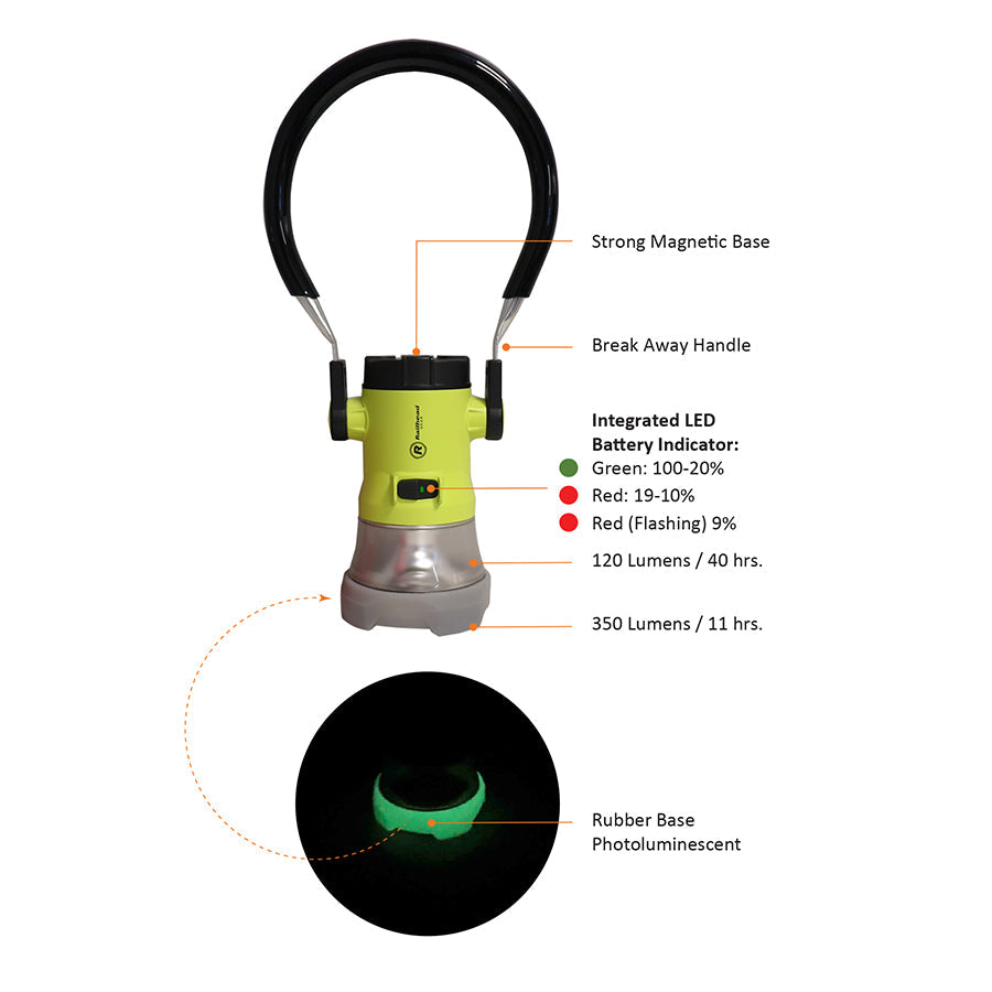 Trainman Lantern Clear LED With Magnet 3 C batteries included
