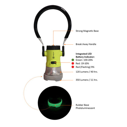 Trainman Lantern Clear LED With Magnet 3 C batteries included