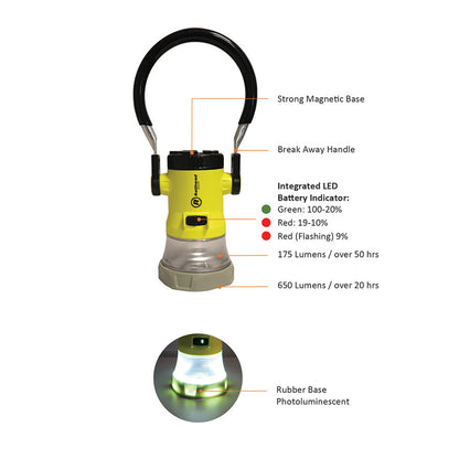 Trainman Lantern Clear LED With Magnet 3 C batteries included