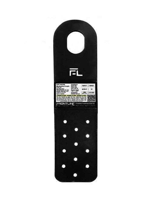 Frontline Fall RORS01BLK Frontline RORS01 Residential PitchFast Roof Anchor - Black product image