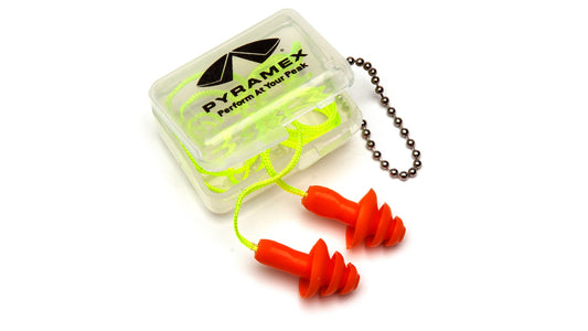 Pyramex RP3001PC Reusable in Plastic Case Earplugs Orange model RP3001PC