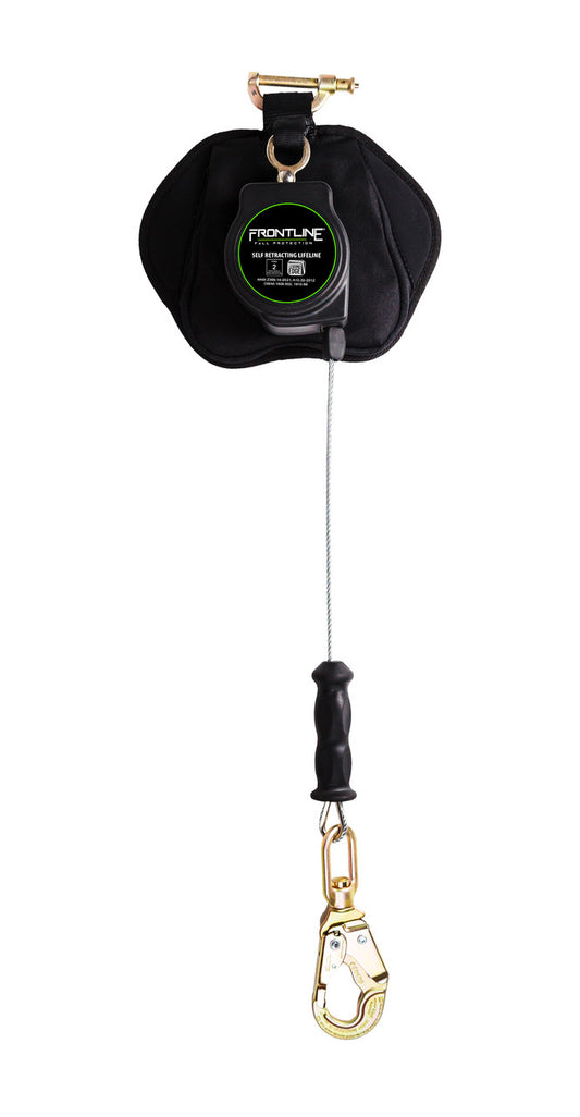 Frontline Fall RPG081SLE Frontline Class 1 Leading Edge Cable Single Leg SRL with Steel Snap Hook End product image