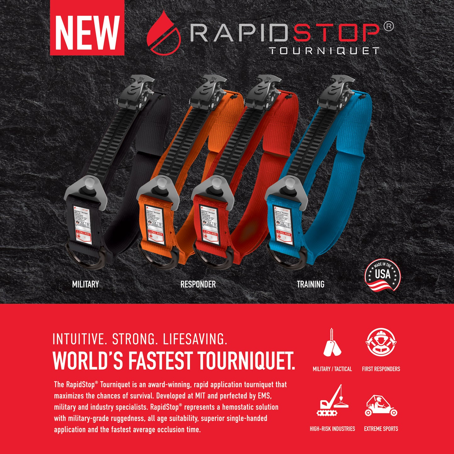 RapidStop® Tourniquet – Responder Red
