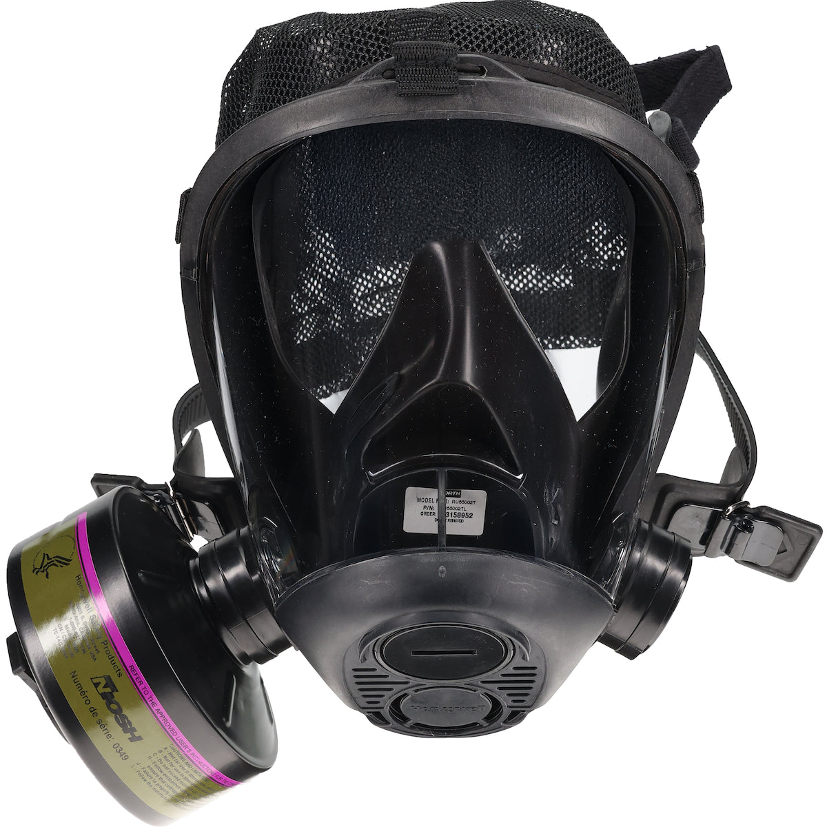North RU65002T – Tactical RU65 full facepiece - Mesh Headnet