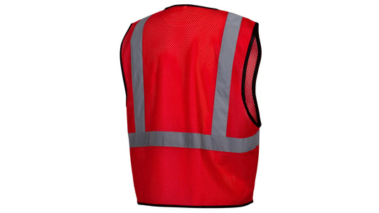 Pyramex RV12 Series Hi-Vis Safety Vests S-M Red model RV1227S-M