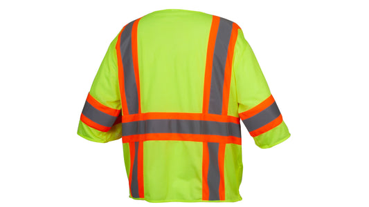 Pyramex RVZ36 Series Hi-Vis Safety Vests Small Hi-vis Lime model RVZ3610S