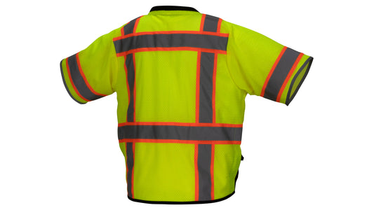 Pyramex RVZ37B Series Hi-Vis Safety Apparel Small Hi-vis Lime model RVZ3710BS