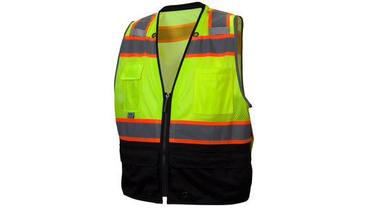 Pyramex RVZ44B Series Hi-Vis Safety Apparel 4X-Large Hi-vis Lime model RVZ4410BX4
