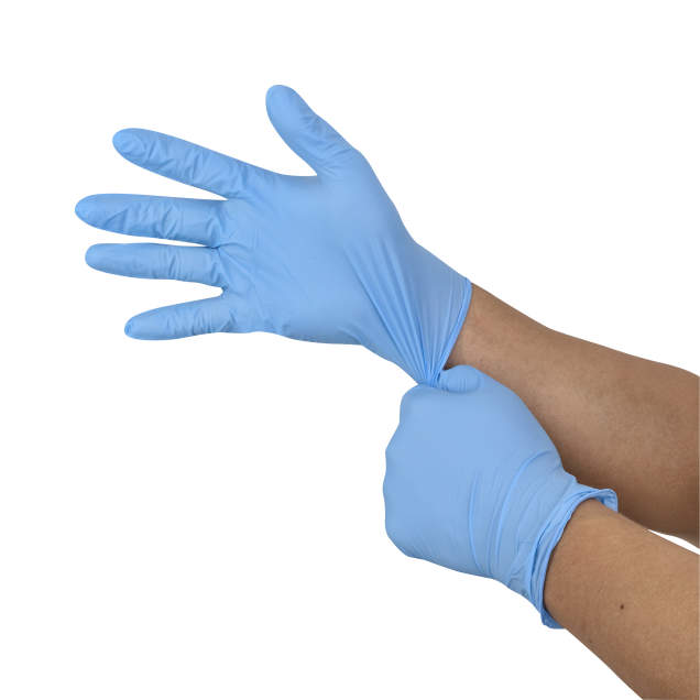 Radians RWG9405 Nitrile Disposable Gloves - 5 Mil Industrial Grade with Textured Grip for Enhanced Protection