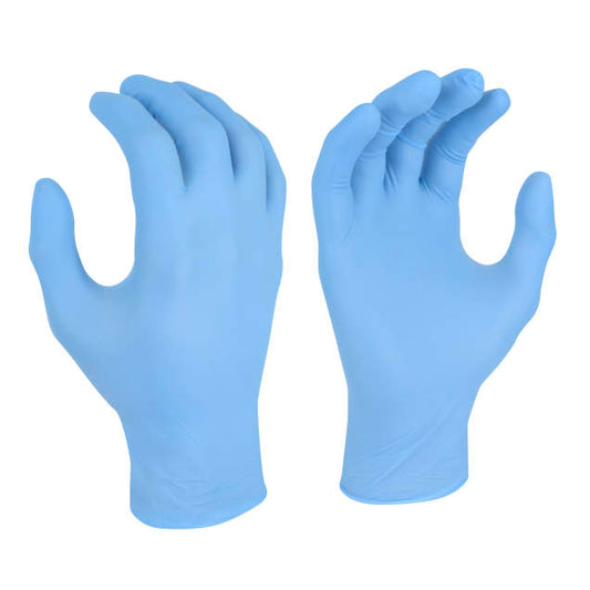Radians RWG9405 Nitrile Disposable Gloves - 5 Mil Industrial Grade with Textured Grip for Enhanced Protection