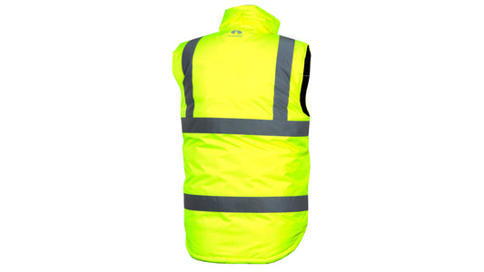 Pyramex RWVZ45 Series Hi-Vis Safety Vests Small Hi-Vis Lime model RWVZ4510S
