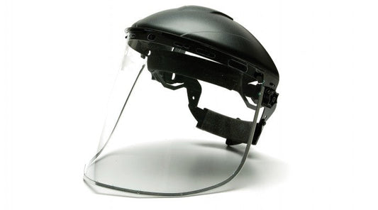 Pyramex Aluminum Bound Polyethylene Face Shield Face Shields Clear model S1015