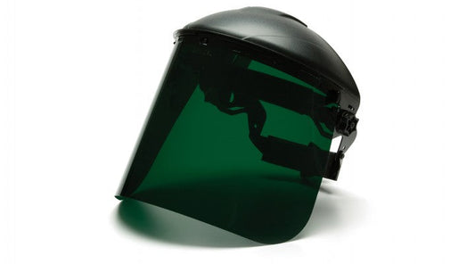 Pyramex Dark Green Tinted Polyethylene Face Shield Face Shields Dark Green model S1035