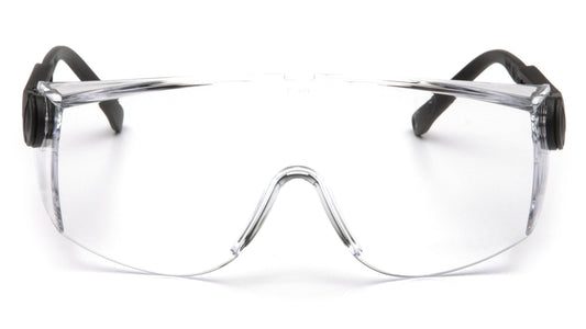 Pyramex Defiant Safety Glasses Black Clear model SB1010S