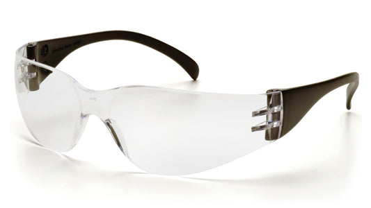 Pyramex Intruder Assorted Temple Colors Safety Glasses Black Clear model SB4110S