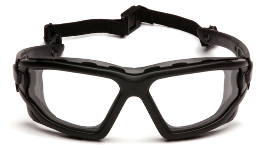 Pyramex I-Force Slim Safety Glasses Black Clear model SB7010SDNT