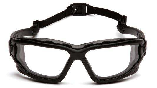 Pyramex I-Force Safety Glasses Black Clear model SB7010SDT