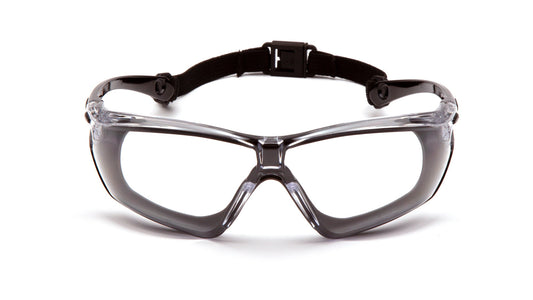 Pyramex CROSSOVR Safety Glasses Black-Gray Clear model SBG10610DT