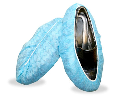 Cordova Blue Polypropylene Shoe Cover, Non-skid #SC40 - SC40L