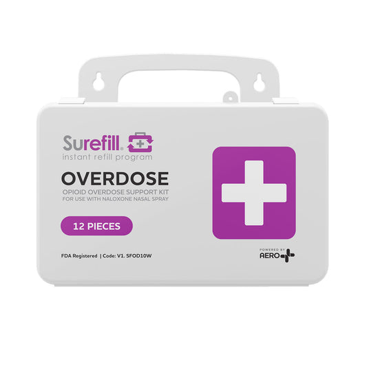 SUREFILL™ Opioid Overdose Support Kit (without Naloxone) Plastic Case #SFOD10W
