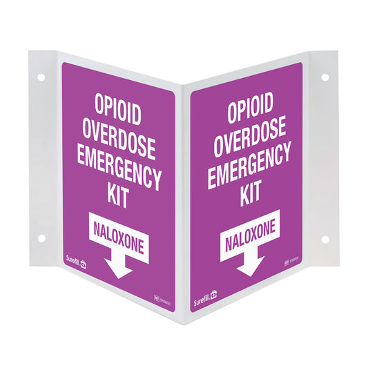 Overdose Kit 3-Way Wall Sign