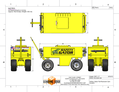 Safety Gator Mobile Fall Cart