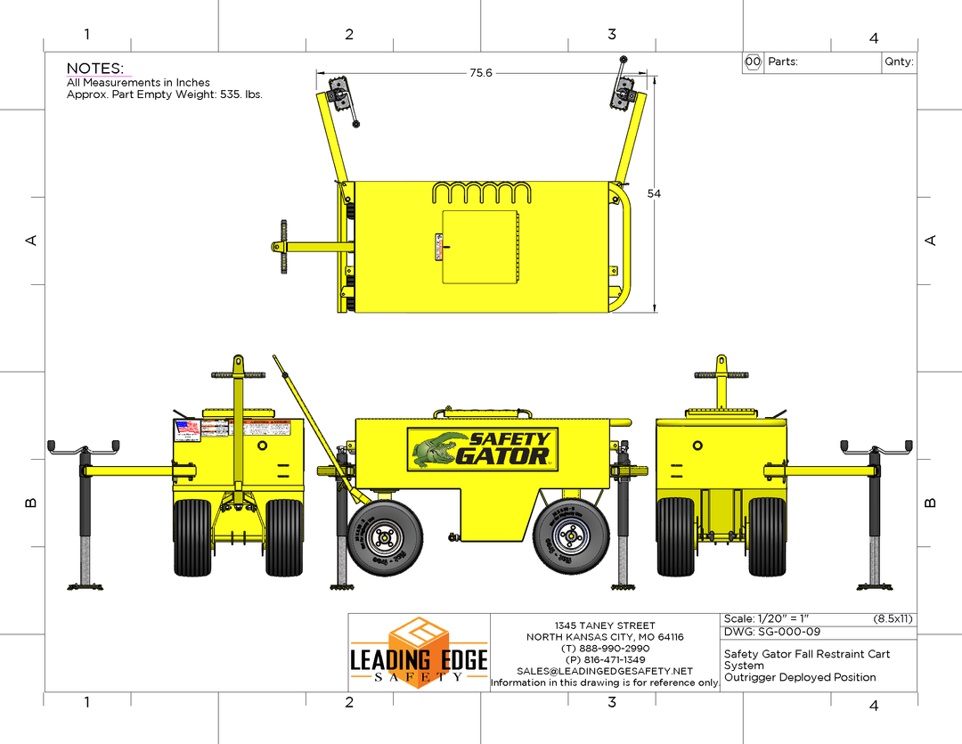 Safety Gator Mobile Fall Cart