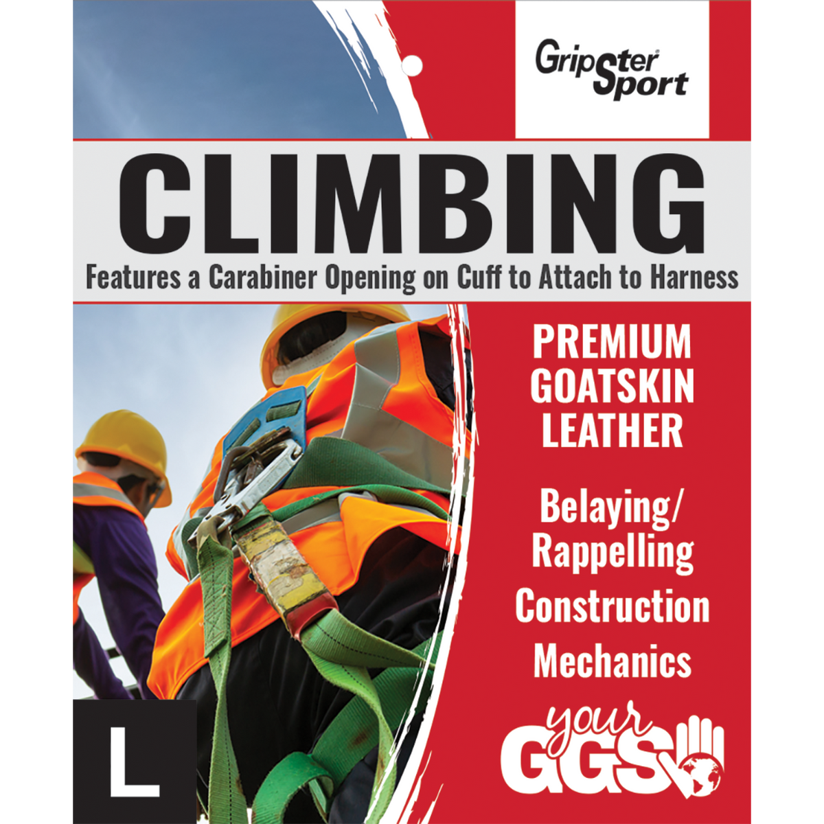 Global Glove Gripster SG5308 Goatskin Belay/Rappelling Gloves - view 13