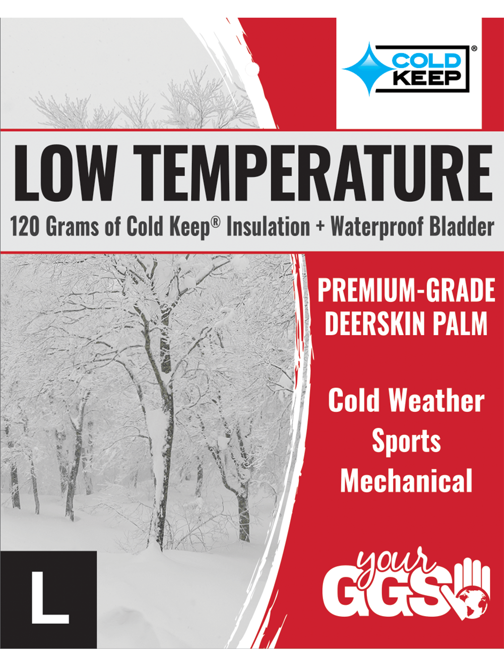 Global Glove - SG7200INT - Insulated Gloves - neoprene coating - red