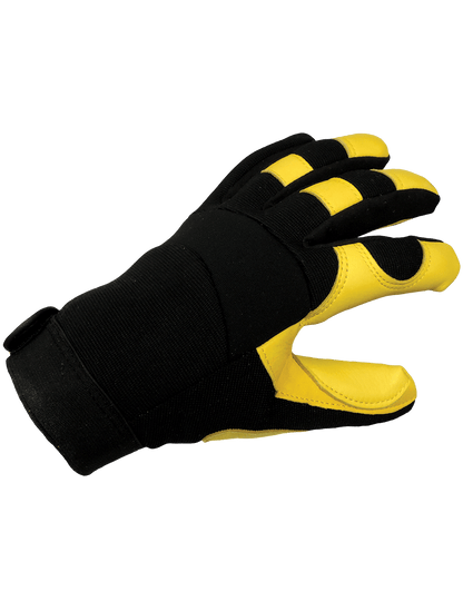 Global Glove - SG7700IN - Leather Palm Gloves - neoprene coating - black