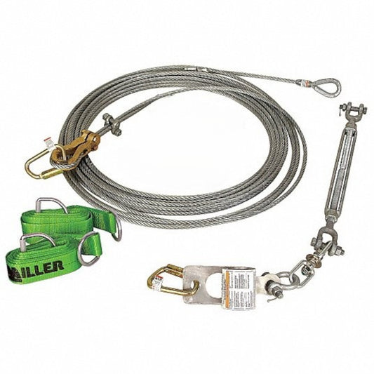 Miller SG8183-10 – SkyGrip™ Temporary horizontal lifeline kit system with 2 cross-arm strap
