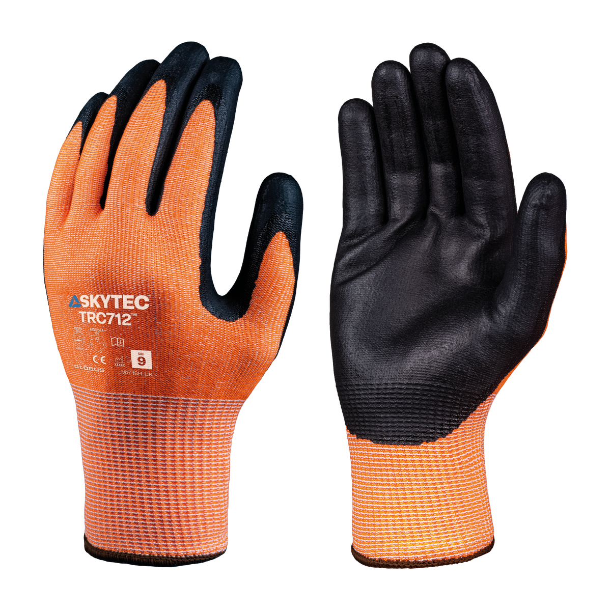 Skytec TRC712 - palm and back - orange and black