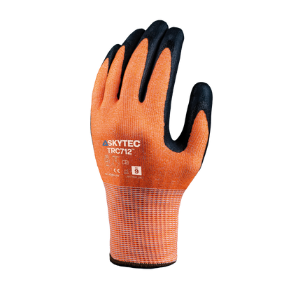 Skytec TRC712 - back of hand - orange and black